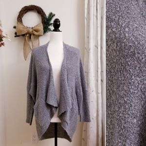 RD Style, Open Knit Cardigan, Grey, M